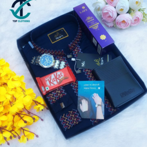 Embroidered Black Panjabi – Luxury Combo Edition