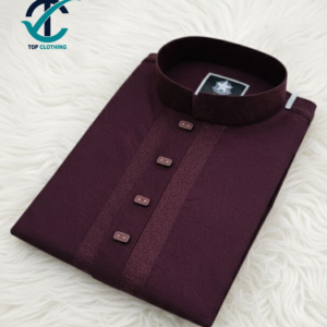 Premium Vangchur Fabric Maroon Panjabi