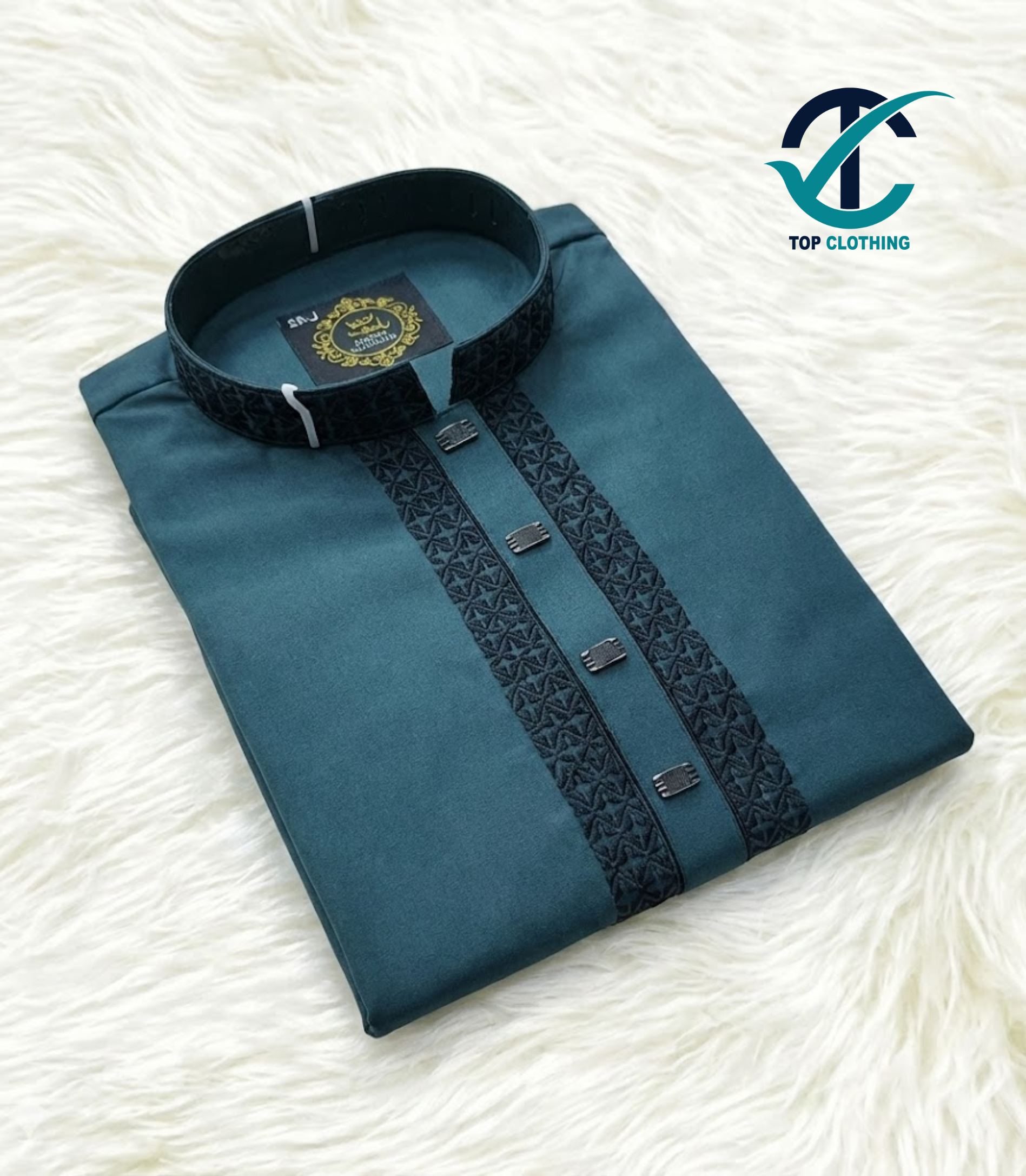 Premium Embroidered Men’s Panjabi - Image 3