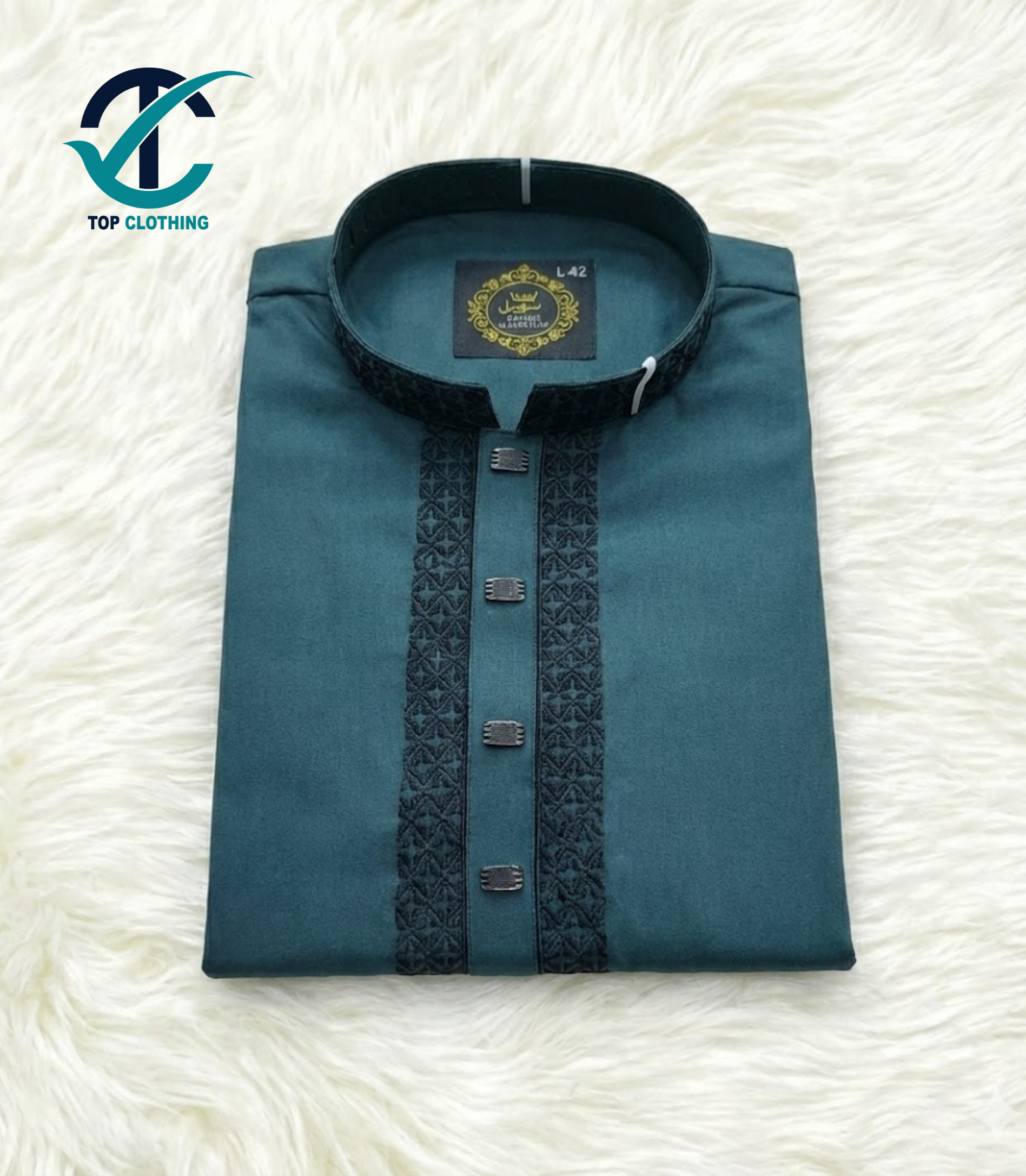 Premium Embroidered Men’s Panjabi - Image 2