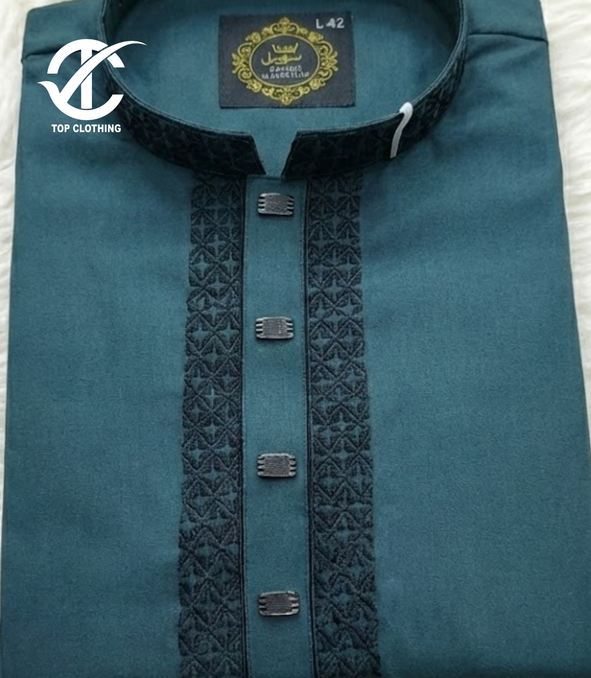 Premium Embroidered Men’s Panjabi - Image 4